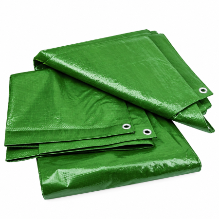 Prelata cu inele 3 x 4 m, 120 g/mp, verde